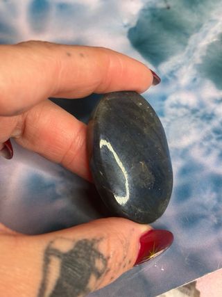 Cabujón Labradorita Azul Brillante