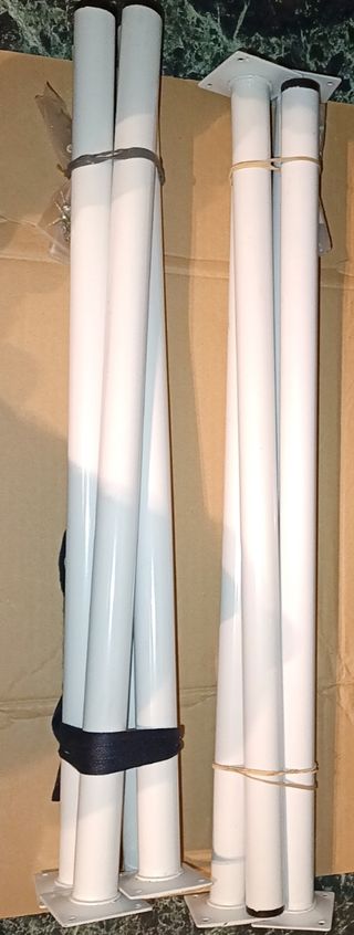 2 Mesas de Escritorio Madera y Metal