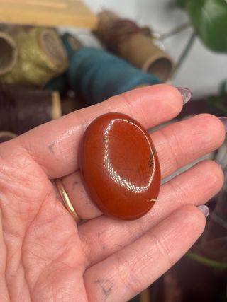 Cabujón de Jaspe Rojo natural