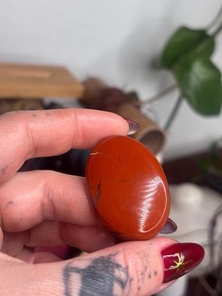 Cabujón de Jaspe Rojo natural