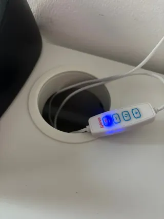 Mesa escritorio metal y madera