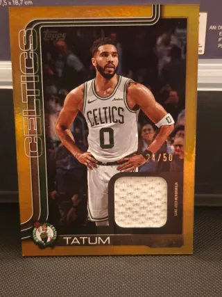 Tatum 24/50 Celtics - Parche Usado en Partido