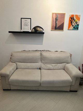 Divano Poltronesofà tessuto beige