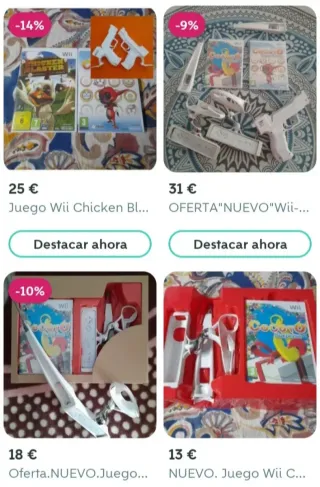 Oferta.LOTE Juegos WII Cocoto,2 volantes,2 pistola