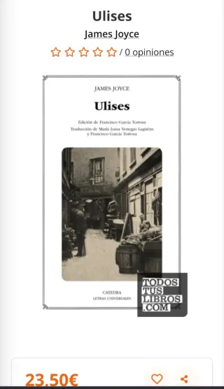 Ulises - James Joyce (más "Odisea" de Homero)