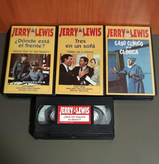 Lote 4 VHS Jerry Lewis Comedia Guerra- 0,5 Euro