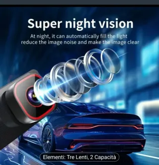 Dash Cam 3 Canali 1080p