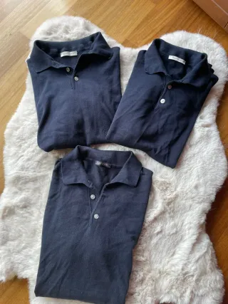 Set 3 Polo Dan John Blu Navy