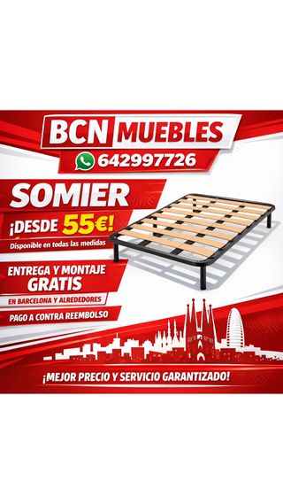 Somier BCN MUEBLES desde 55€