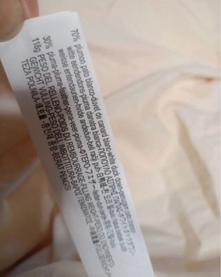 Plumífero Zara crudo talla L