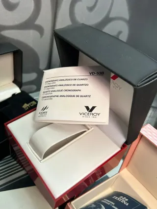 Lote 11 cajas para relojes