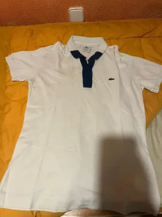 Camiseta Polo Lacoste Blanca Talla L