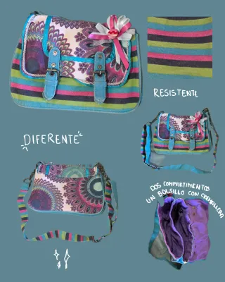 Bolso Desigual estampado multicolor
