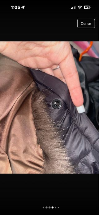 Abrigo acolchado negro mujer