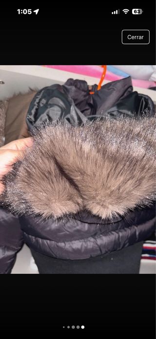 Abrigo acolchado negro mujer