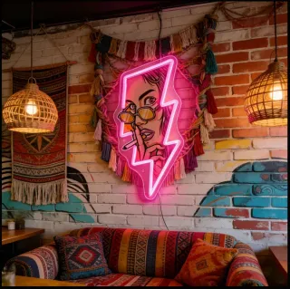 Lampada Neon LED "Flash Woman"