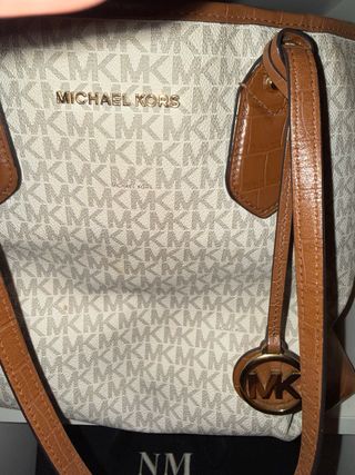 Bolso Michael Kors Blanco y Marrón