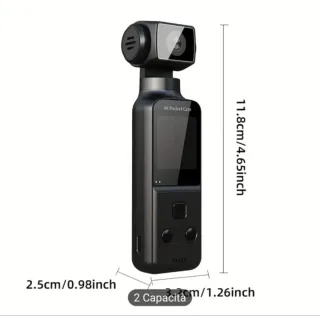 VAVUPO 4K Pocket Cam Nera