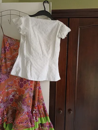 Falda flamenca y corpiño niña