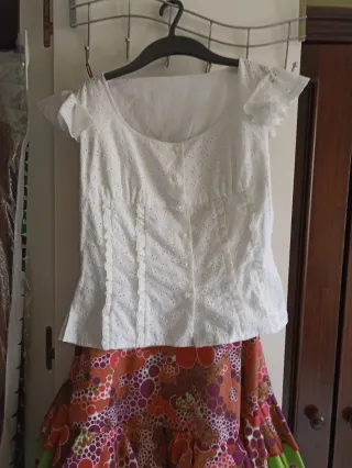 Falda flamenca y corpiño niña