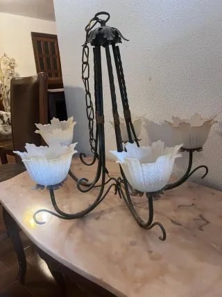 Lampadario vintage 5 luci
