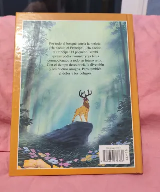 Libro Disney bambi, incrustaciones a color