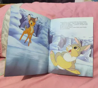 Libro Disney bambi, incrustaciones a color