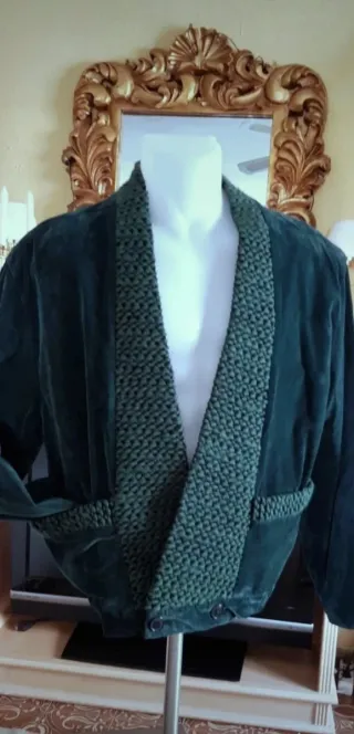 Chaqueta Paco Roca Verde Terciopelo