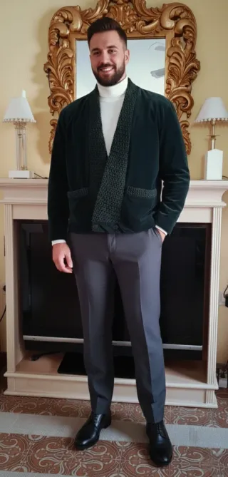 Chaqueta Paco Roca Verde Terciopelo