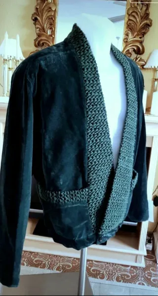 Chaqueta Paco Roca Verde Terciopelo