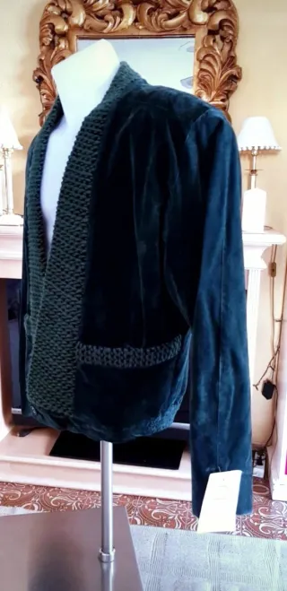 Chaqueta Paco Roca Verde Terciopelo