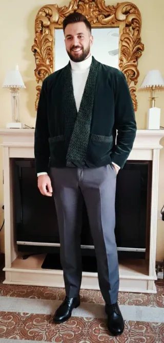 Chaqueta Paco Roca Verde Terciopelo