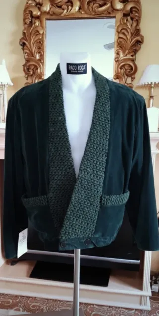 Chaqueta Paco Roca Verde Terciopelo
