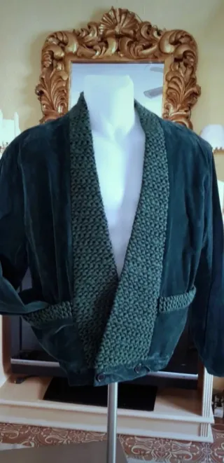 Chaqueta Paco Roca Verde Terciopelo