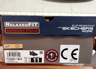 Skechers Work Zapatillas Antideslizantes Negras