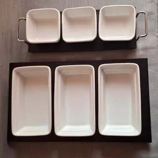 CUENCOS PARA APERITIVOS CON BANDEJA