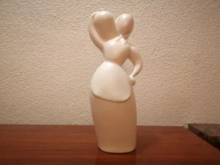 Figura decorativa blanca 31 cm