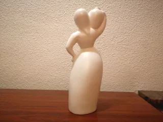 Figura decorativa blanca 31 cm