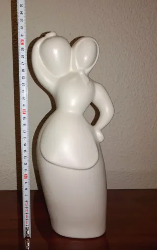 Figura decorativa blanca 31 cm