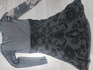 Vestido Desigual gris floral