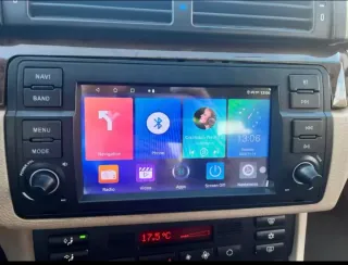 Rádio BMW E46 Android 14 com GPS (Artigo Novo)