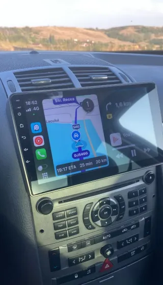 Rádio Peugeot 407 Android 14 com GPS (Artigo Novo)