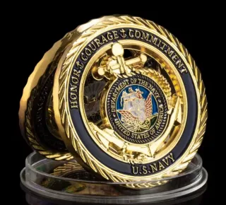 Moneda U.S. Navy Honor Courage Commitment