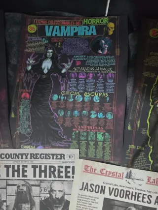 Set 15 Poster a tema Horror Halloween