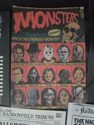 Set 15 Poster a tema Horror Halloween
