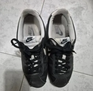 Nike Cortez Basic Nylon Nero Bianco