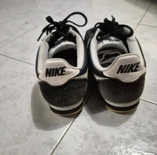 Nike Cortez Basic Nylon Nero Bianco