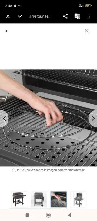 Barbacoa de terraza negra