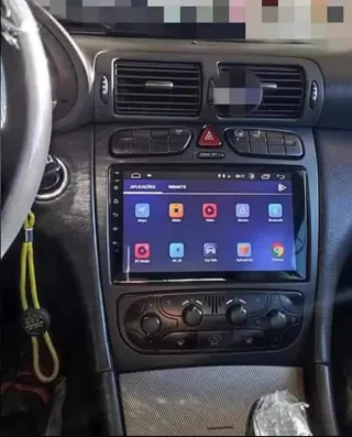 Rádio Mercedes W203 Android 14 com GPS (Novo)