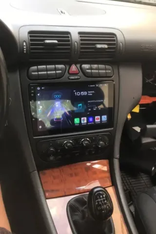 Rádio Mercedes W203 Android 14 com GPS (Novo)